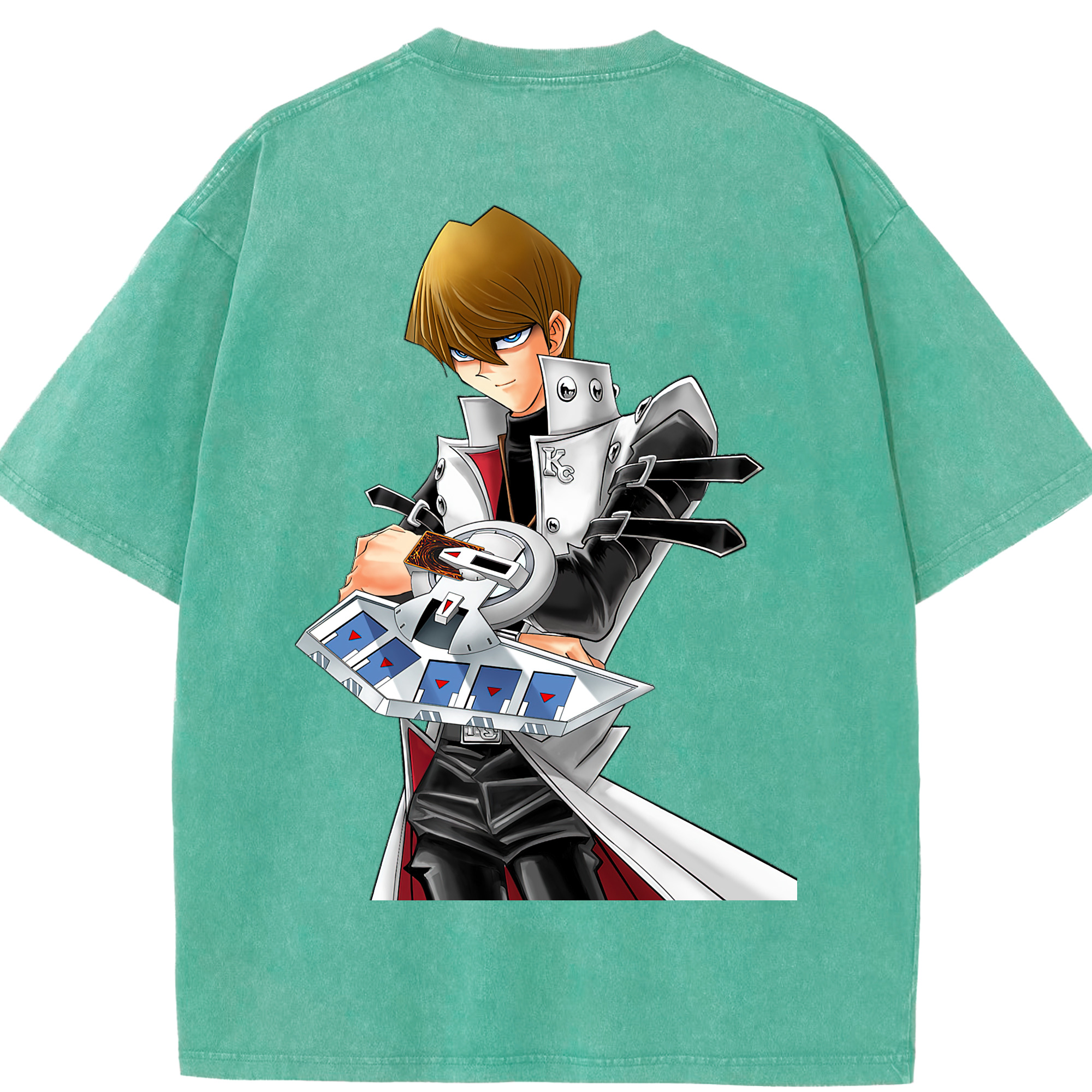 （画像用） 遊☆戯☆王 Yu-Gi-Oh! 綿100% ヴィンテージ風 半袖Tシャツ（背面プリント）